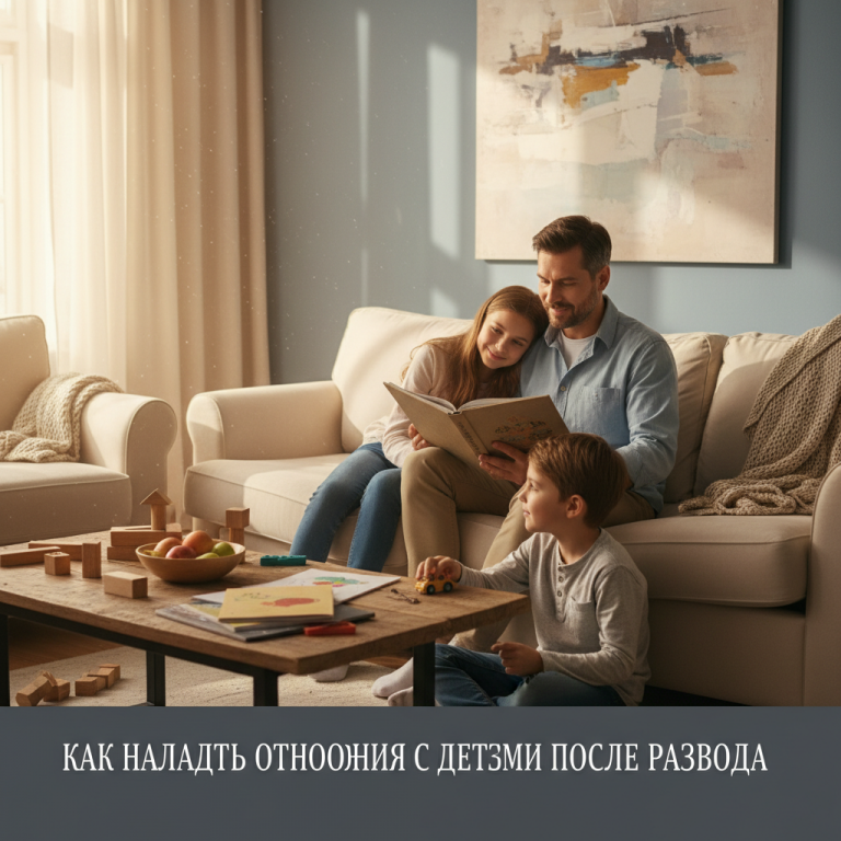 Как наладить отношения с детьми после развода