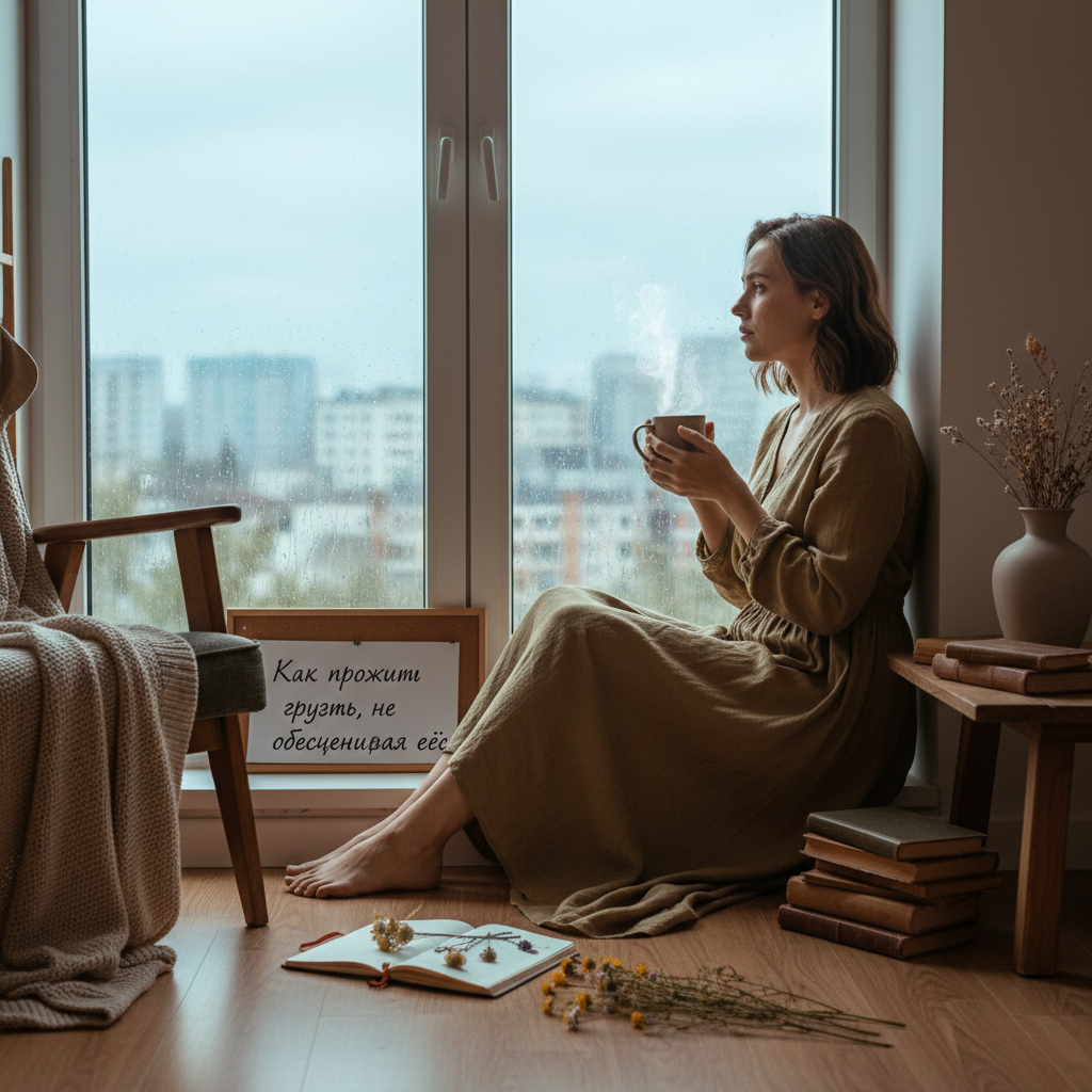 Как прожить грусть, не обесценивая её