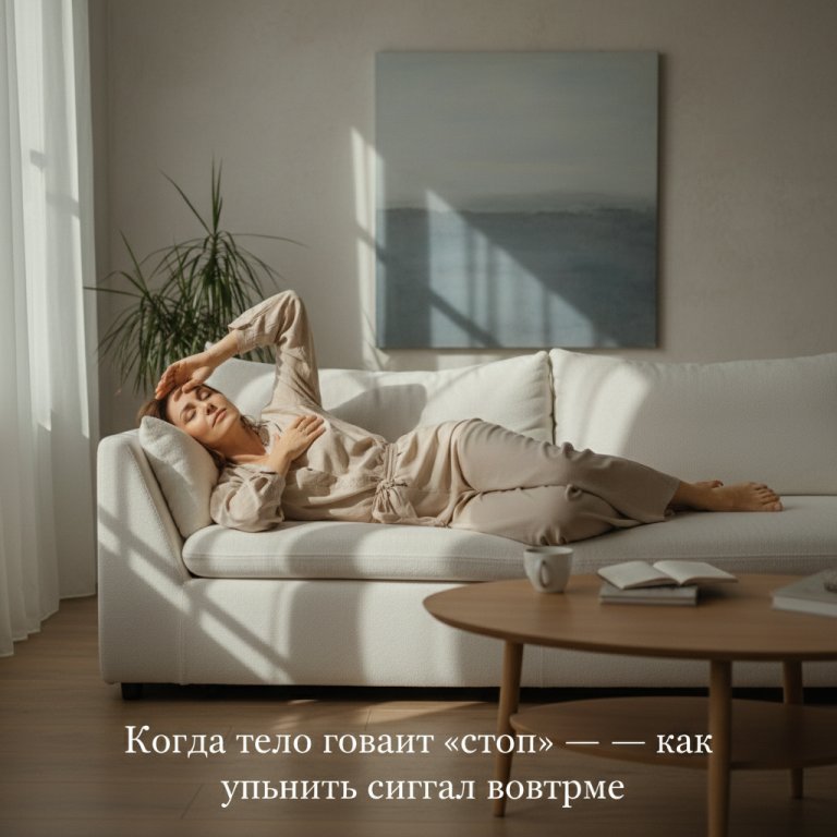 Когда тело говорит «стоп» — как услышать сигнал вовремя