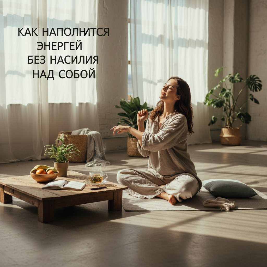 Как наполниться энергией без насилия над собой