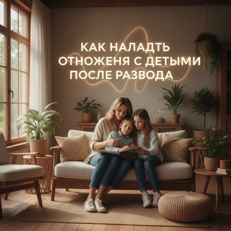 Как наладить отношения с детьми после развода