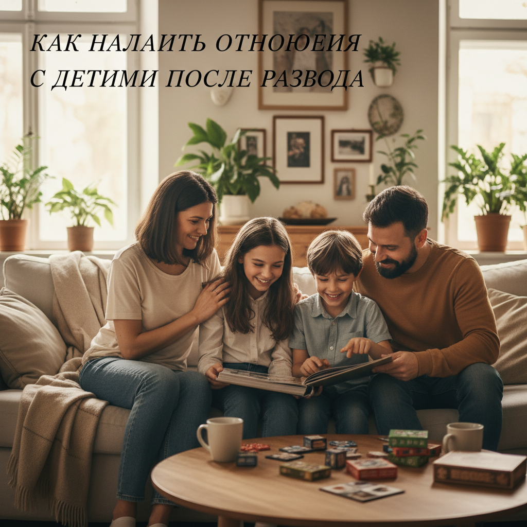 Как наладить отношения с детьми после развода