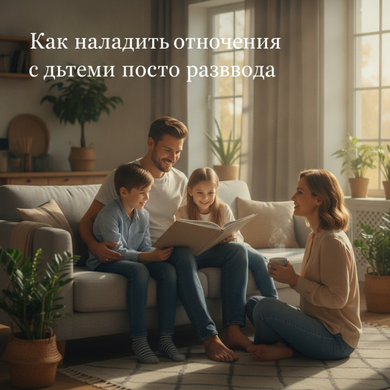 Как наладить отношения с детьми после развода